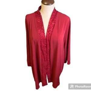 Catherine’s, 30 WP, Maroon Cardigan, 95% Polyester. NWT